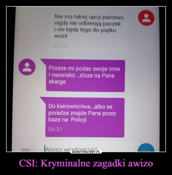 
    CSI: Kryminalne zagadki awizo
