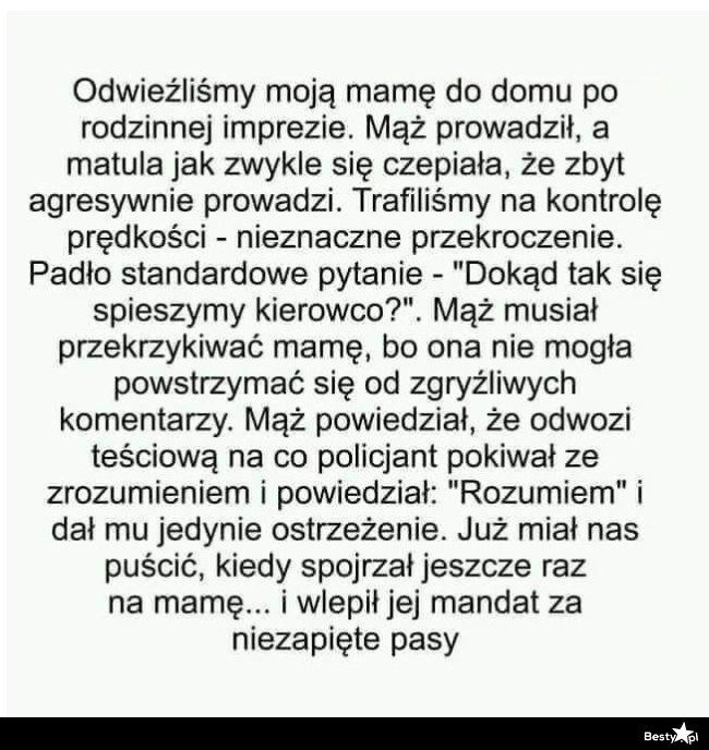 
    Teściowa w aucie 