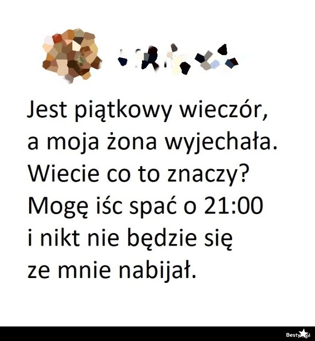 
    Wolna chata w piątkowy wieczór 