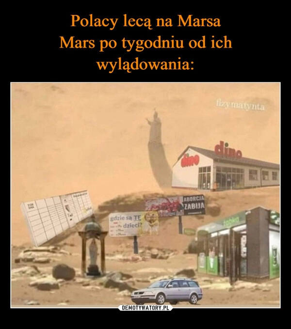 
    Polacy lecą na Marsa
Mars po tygodniu od ich wylądowania: