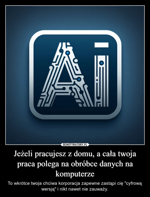 
    Jeżeli pracujesz z domu, a cała twoja praca polega na obróbce danych na komputerze