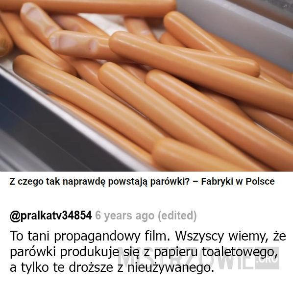
    Z czego tak naprawdę powstaja parówki?