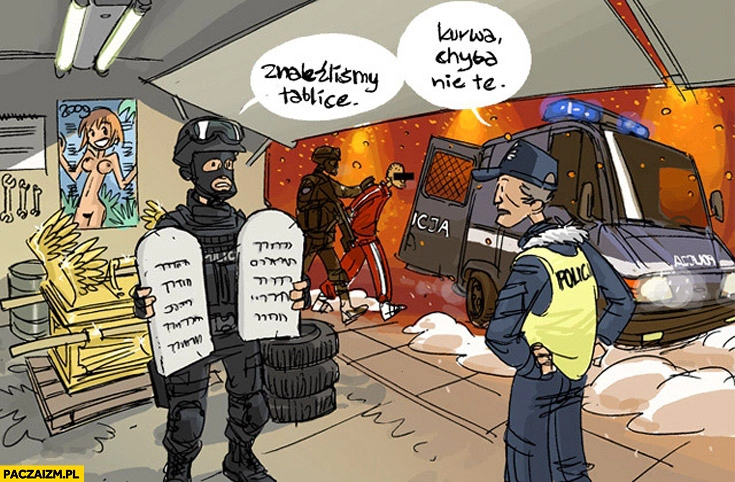 
    Policja znaleźliśmy tablice chyba nie te dekalog