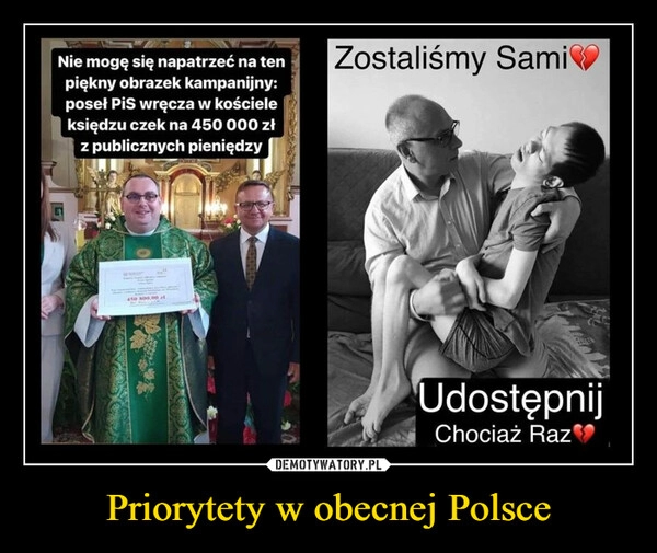 
    Priorytety w obecnej Polsce