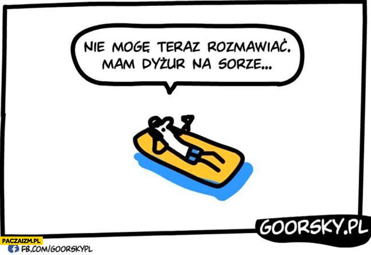 
    Lekarz na wakacjach: nie mogę teraz rozmawiać mam dyżur na SORze Goorsky