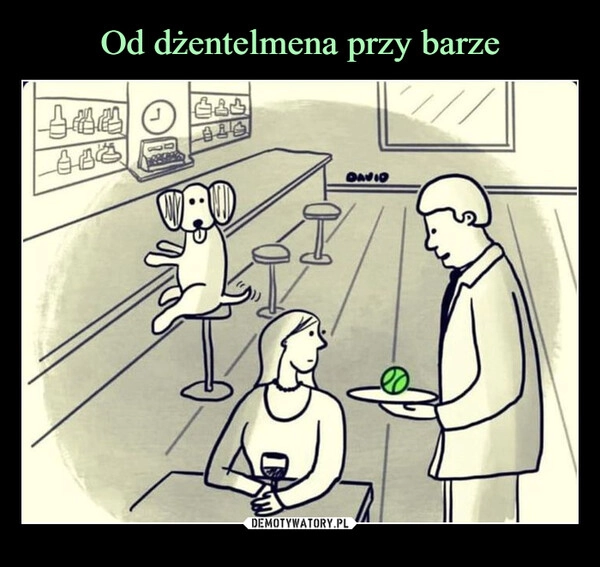 
    Od dżentelmena przy barze