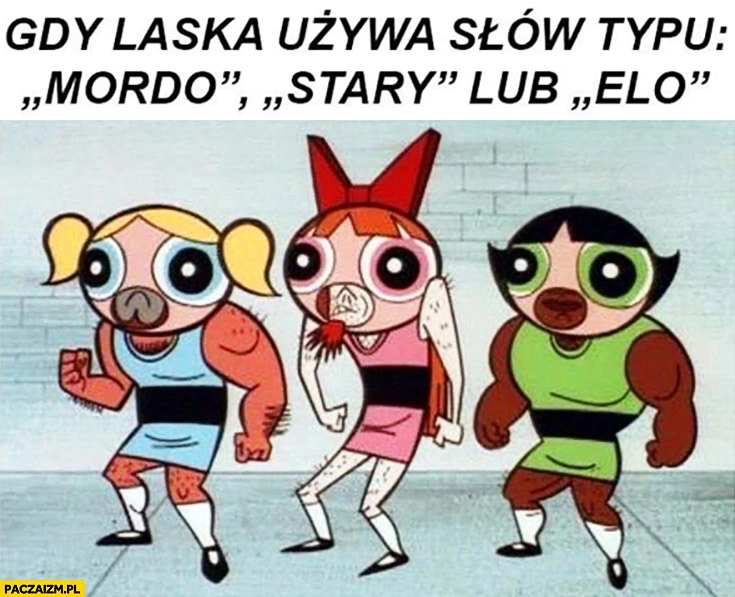 
    Gdy laska używa słów typu mordo stary lub elo. Atomówki skoksowane