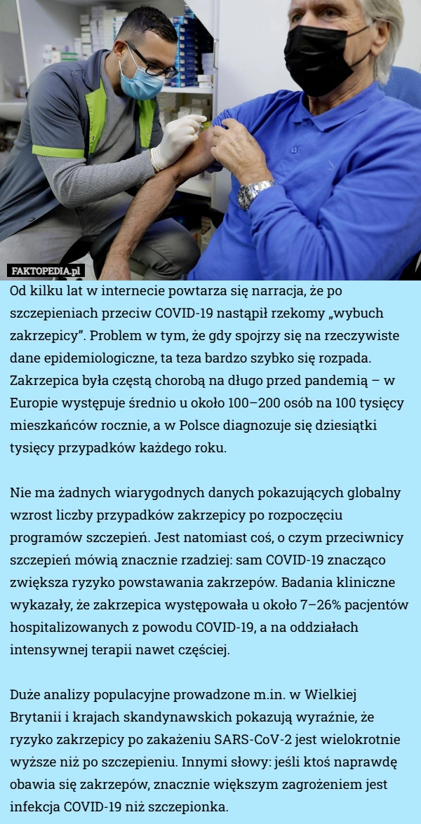 
    Od kilku lat w internecie powtarza się narracja, że po szczepieniach przeciw