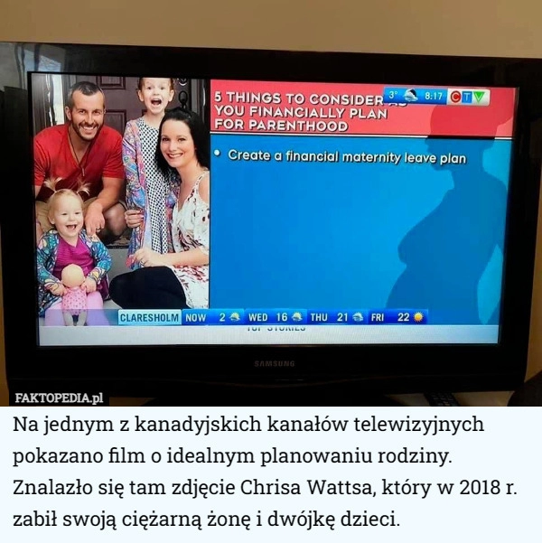 
    Na jednym z kanadyjskich kanałów telewizyjnych pokazano film o idealnym...