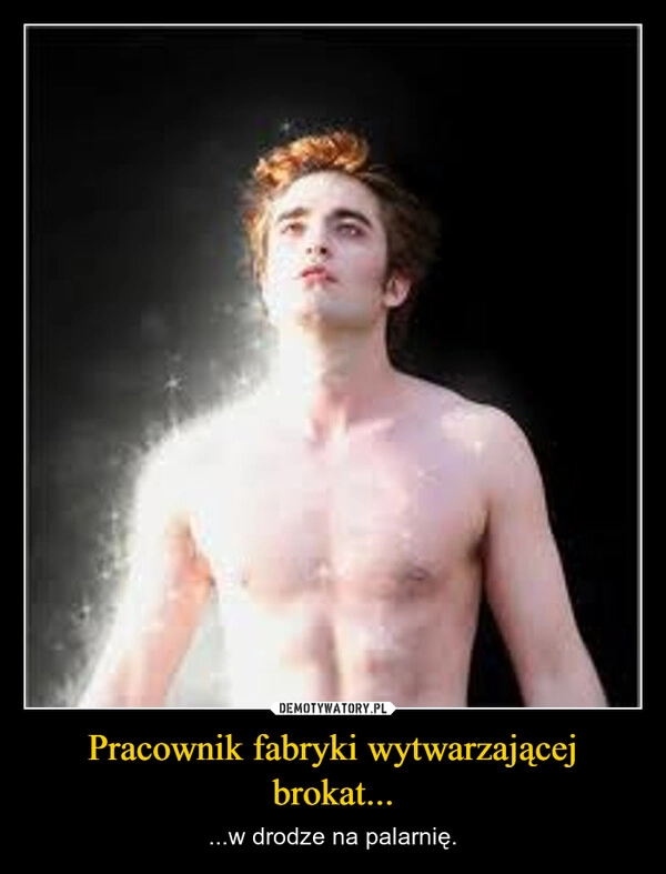 
    Pracownik fabryki wytwarzającej brokat...