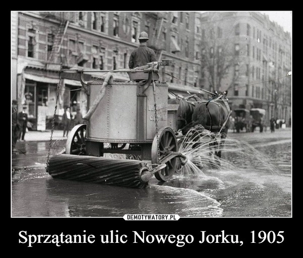 
    Sprzątanie ulic Nowego Jorku, 1905