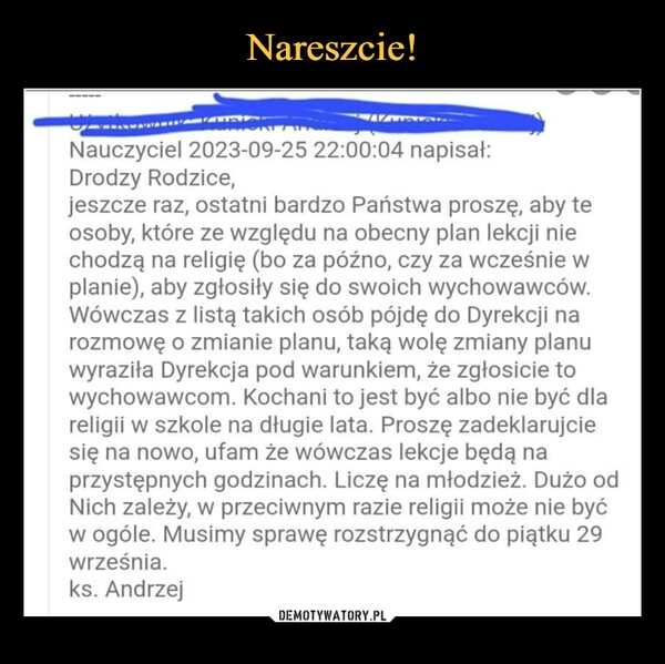 
    Nareszcie!