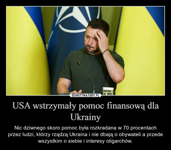 
    USA wstrzymały pomoc finansową dla Ukrainy