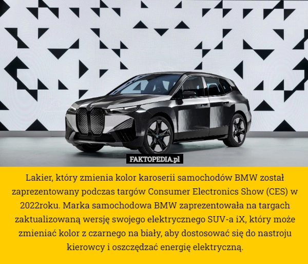 
    Lakier, który zmienia kolor karoserii samochodów BMW został zaprezentowany