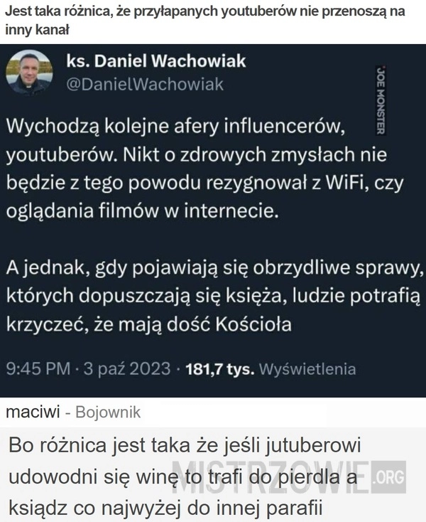 
    Jest taka różnica, że...