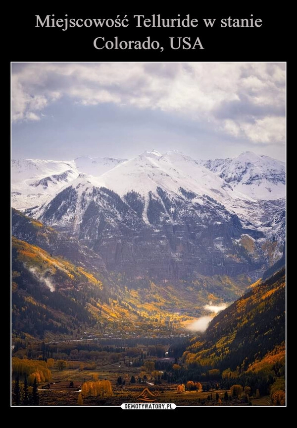 
    Miejscowość Telluride w stanie Colorado, USA