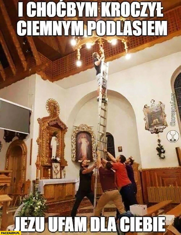 
    I choćbym kroczył ciemnym Podlasiem Jezu ufam dla Ciebie