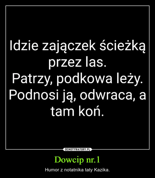 
    Dowcip nr.1