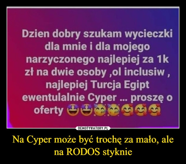 
    Na Cyper może być trochę za mało, ale na RODOS styknie