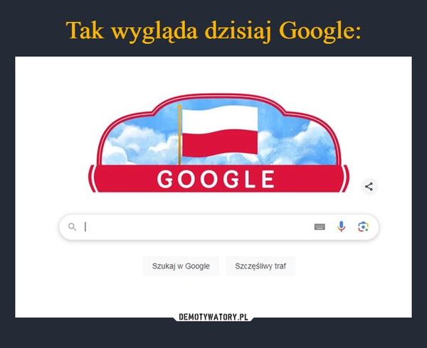 
    Tak wygląda dzisiaj Google: