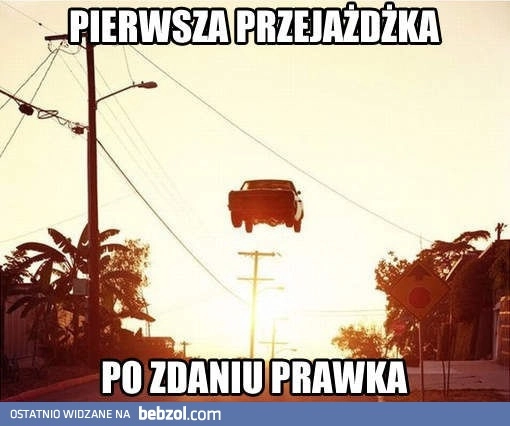 
    Pierwsza przejażdżka