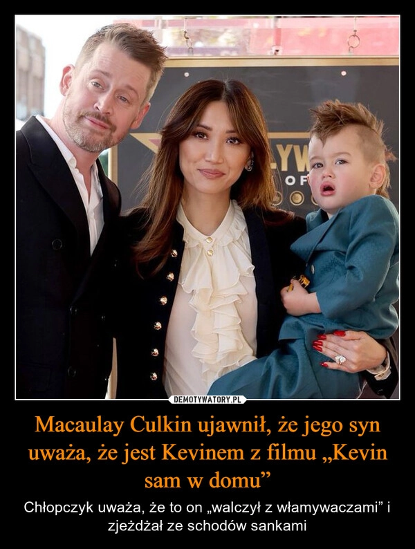 
    Macaulay Culkin ujawnił, że jego syn uważa, że jest Kevinem z filmu „Kevin sam w domu”