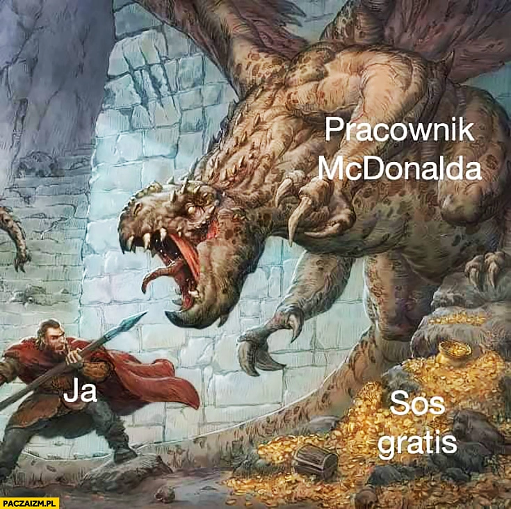 
    Pracownik McDonalda, ja, walczy o sos gratis