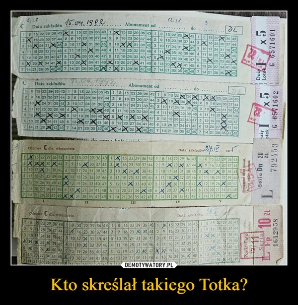
    Kto skreślał takiego Totka?