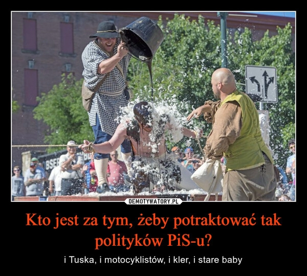 
    Kto jest za tym, żeby potraktować tak polityków PiS-u?