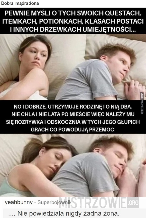 
    Dobra, mądra żona