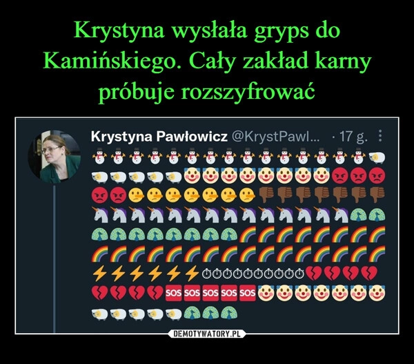 
    Krystyna wysłała gryps do Kamińskiego. Cały zakład karny próbuje rozszyfrować