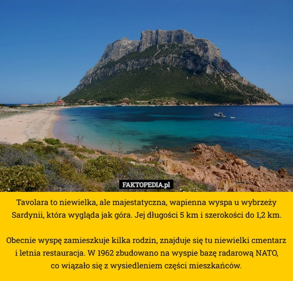 
    Tavolara to niewielka, ale majestatyczna, wapienna wyspa u wybrzeży Sardynii,