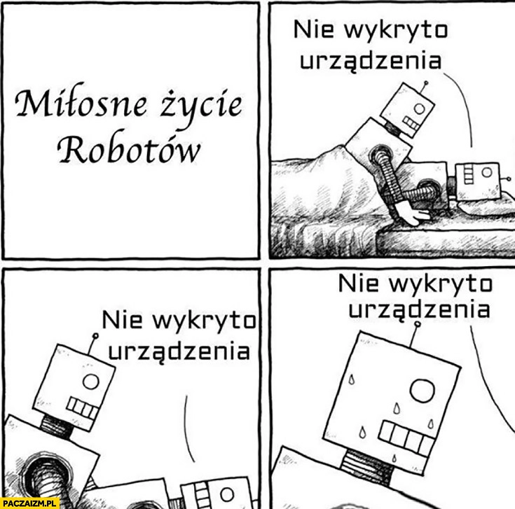 
    Miłosne życie robotów komiks nie wykryto urządzenia