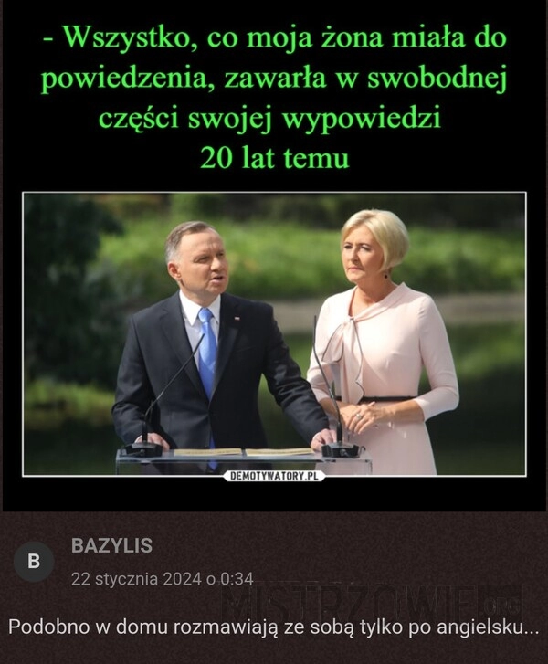 
    Wypowiedź