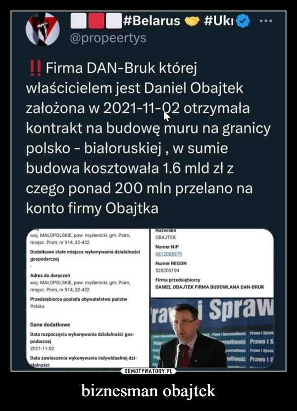 
    biznesman obajtek