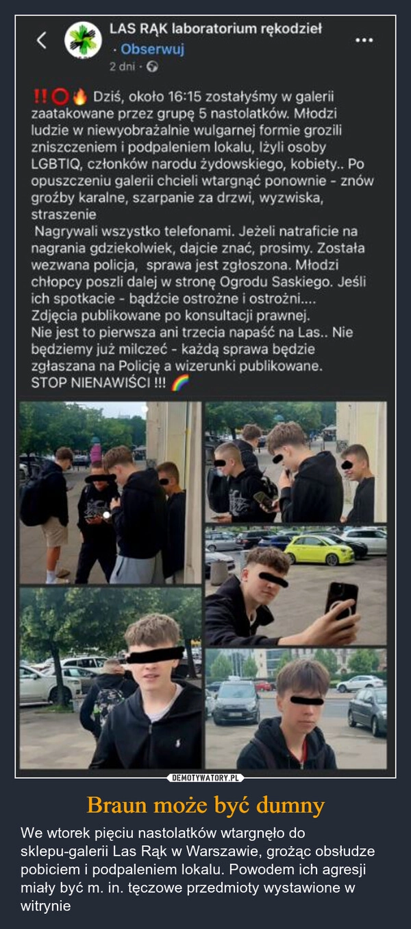 
    Braun może być dumny