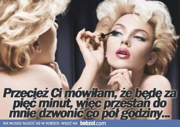 
    Będę za pięć minut!