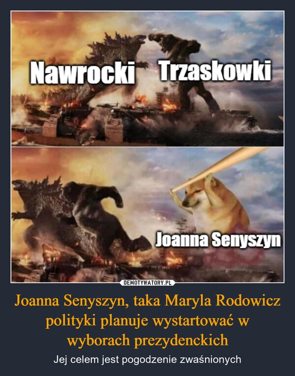 
    Joanna Senyszyn, taka Maryla Rodowicz polityki planuje wystartować w wyborach prezydenckich