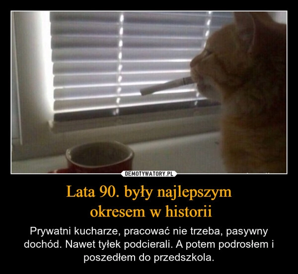 
    Lata 90. były najlepszym
 okresem w historii