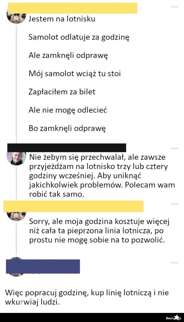 
    Spóźnienie na odprawę 