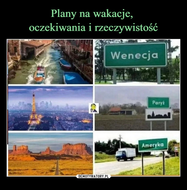 
    Plany na wakacje, 
oczekiwania i rzeczywistość