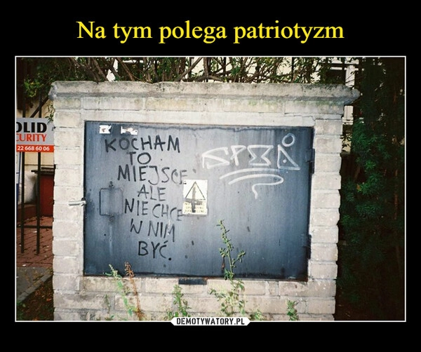 
    Na tym polega patriotyzm