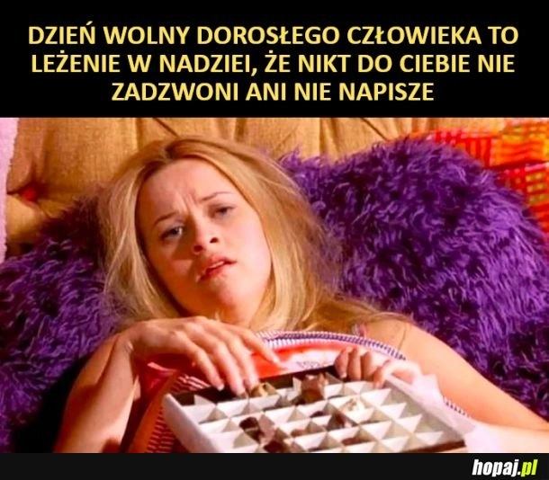 
    Oby nikt nic ode mnie nie chciał