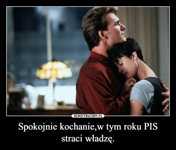 
    Spokojnie kochanie,w tym roku PIS straci władzę.