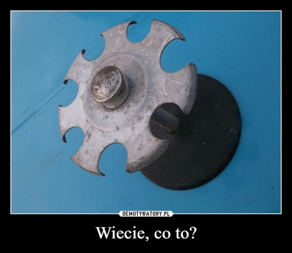 
    Wiecie, co to?