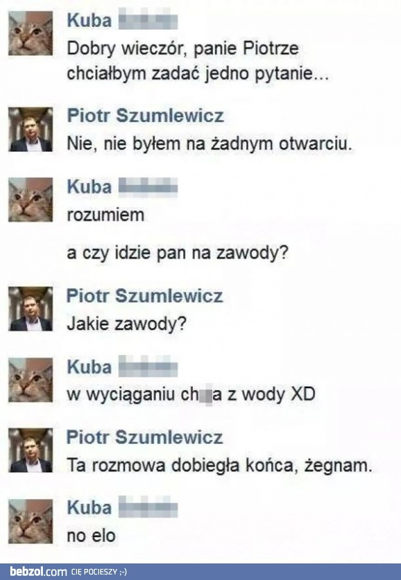 
    Napisał do dziennikarza