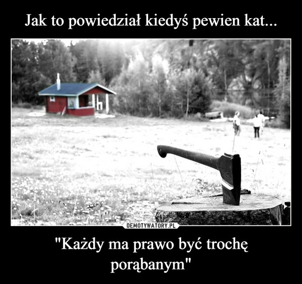 
    Jak to powiedział kiedyś pewien kat... "Każdy ma prawo być trochę porąbanym" 