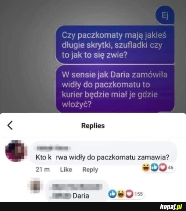 
    Widły do paczkomatu