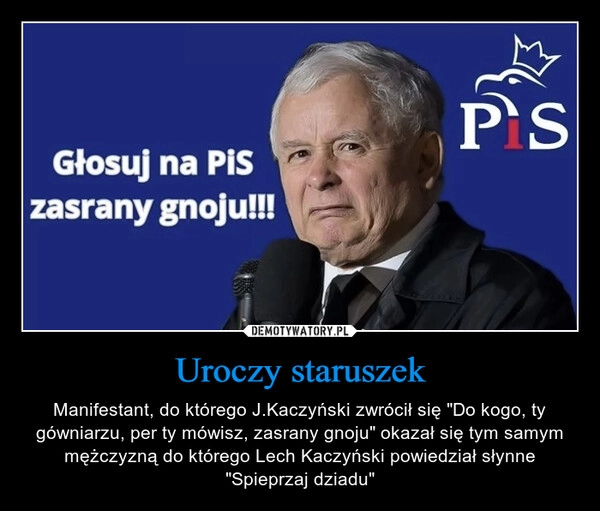 
    Uroczy staruszek