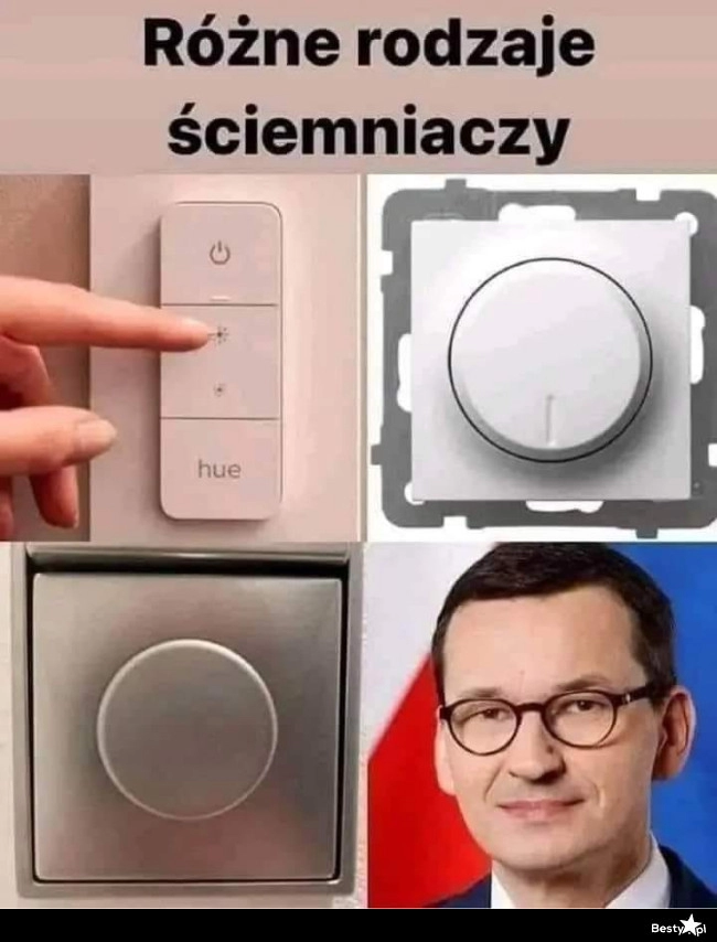 
    Różne rodzaje ściemniaczy 